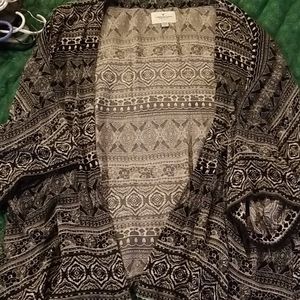 Aztec print cardi